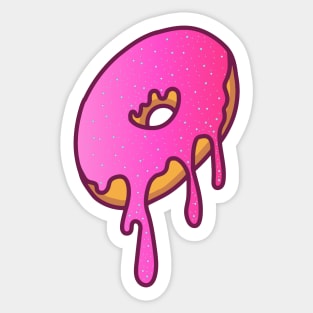 Dripping Galaxy Donut (Pink) Sticker